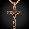 Vintage Jesus Piece Pendant Necklace