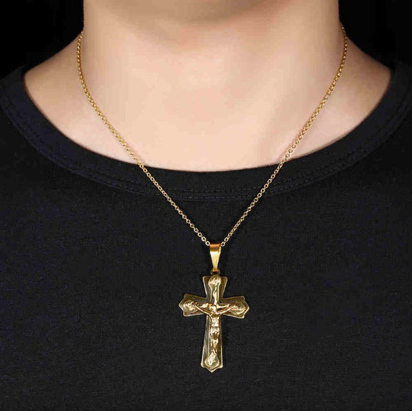 Jesus Pendant Men Necklace