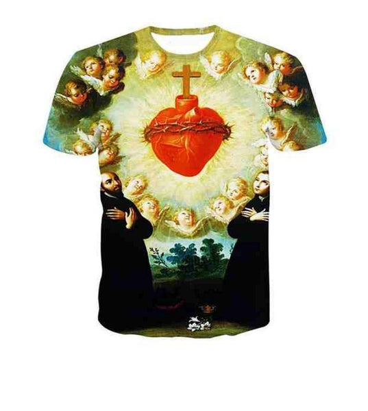 Sacred Heart of Jesus Print T-Shirt