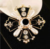 Palace Pearl Cross Brooch